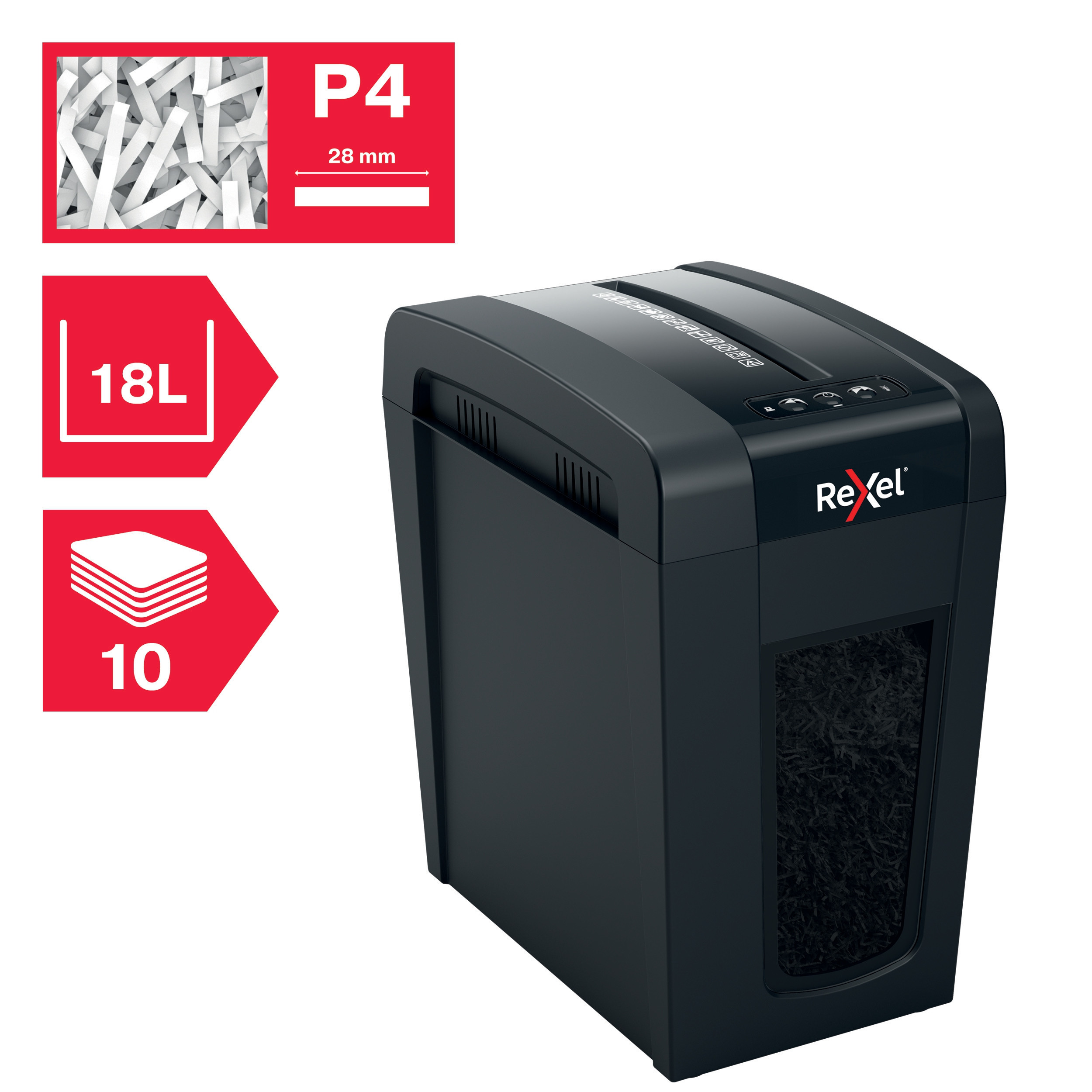 BildeMakuleringsmaskin Rexel Secure X10-SL P4