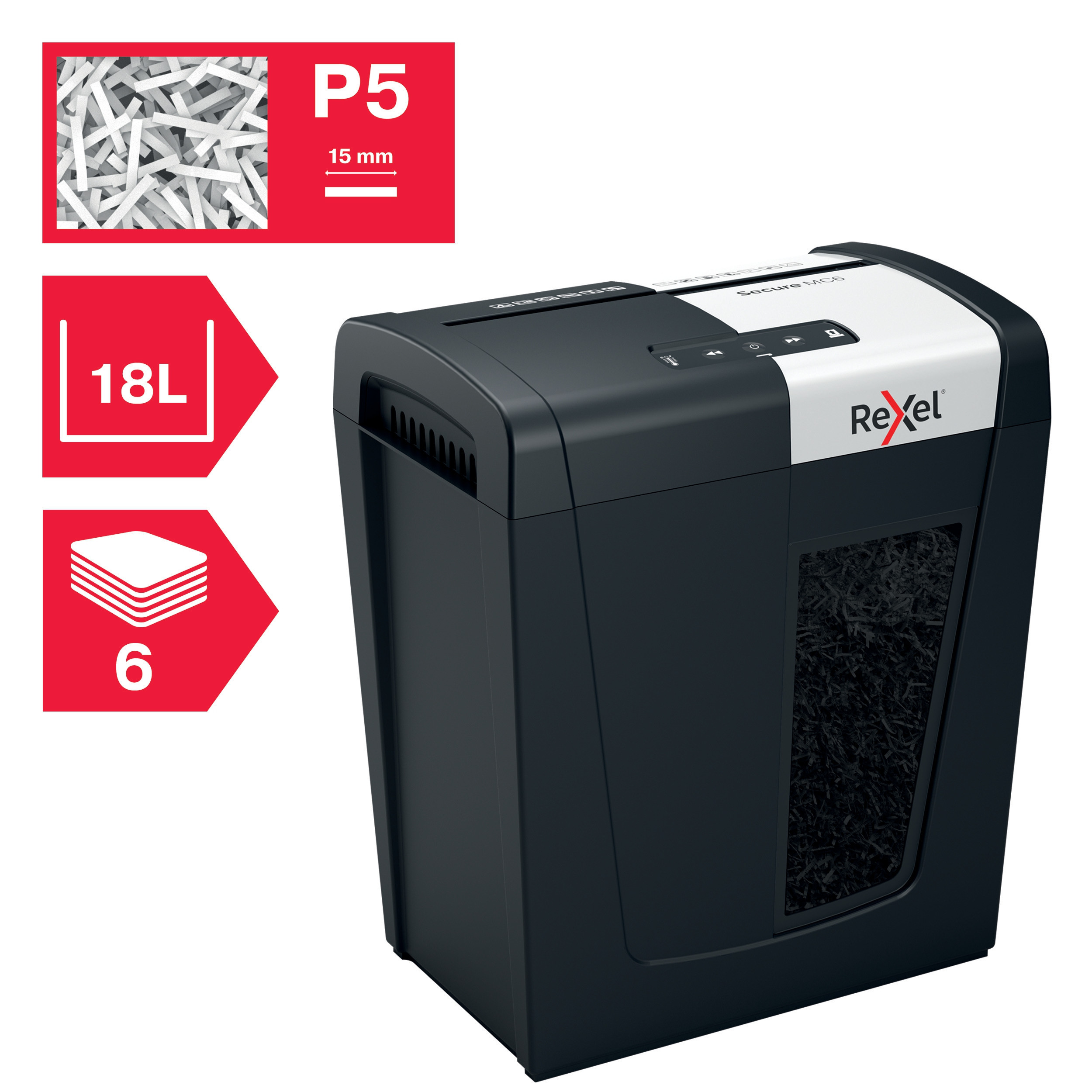 BildeMakuleringsmaskin Rexel Secure MC6 P5