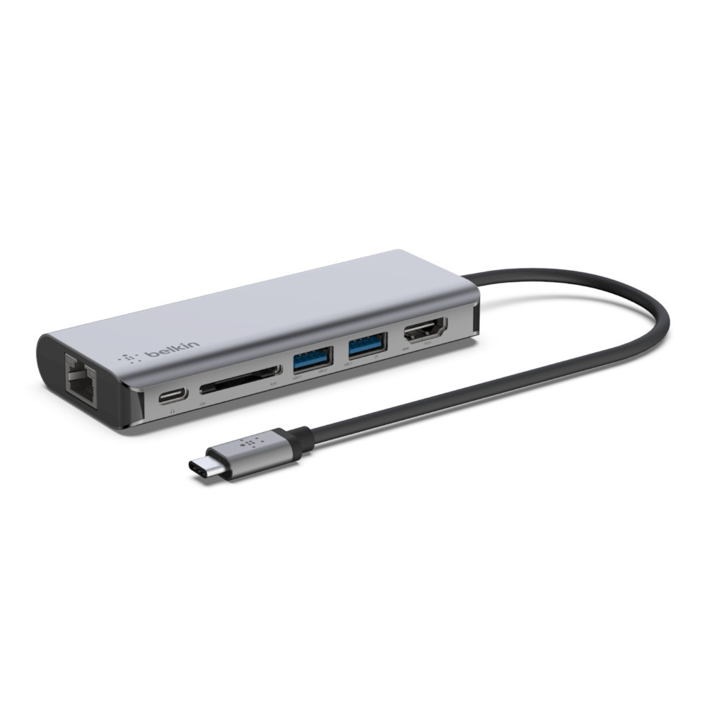 BildeUSB-C 6-in-1 Multiport Adapter, Grey