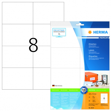 Herma Etiketter Premium A4 105x74,0 (10)
