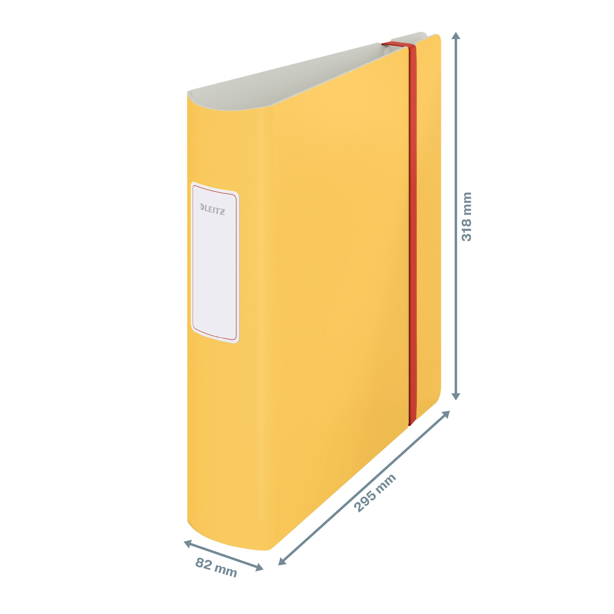 Brevordner Leitz Active Cosy A4/80mm Gul