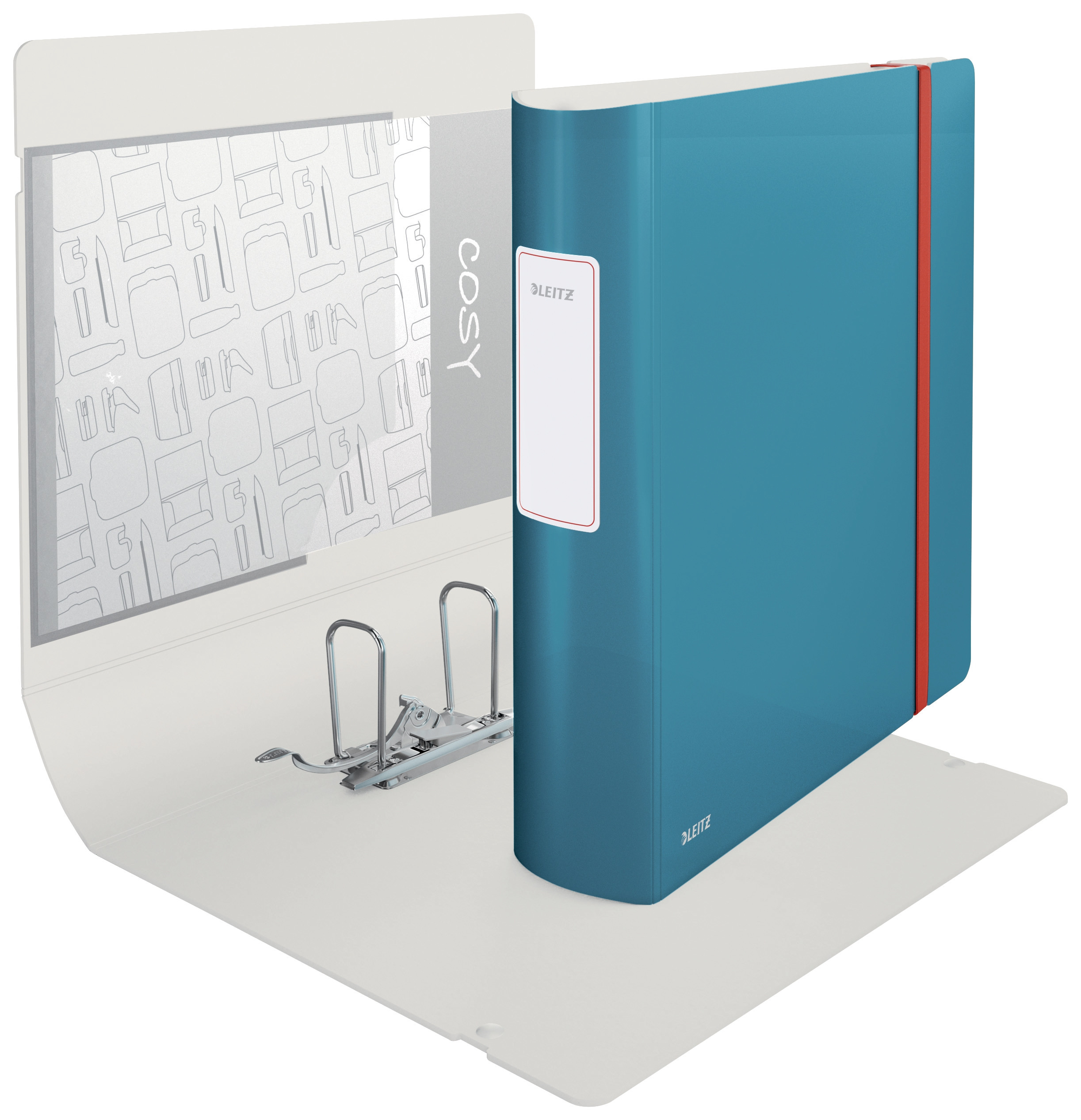Brevordner Leitz Active Cosy A4/80mm Bl