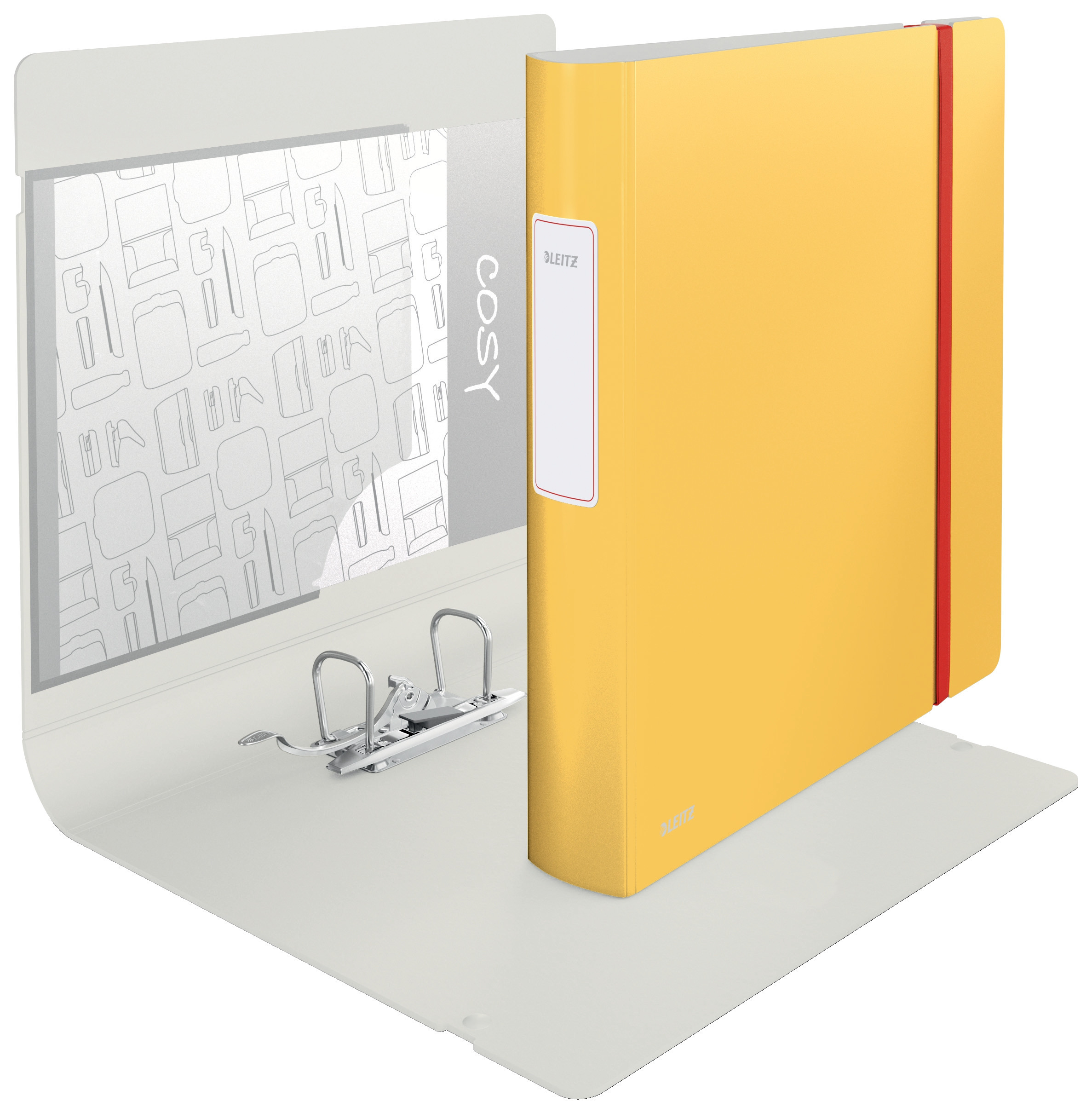 BildeSmalordner Leitz Active Cosy A4/60mm Gul