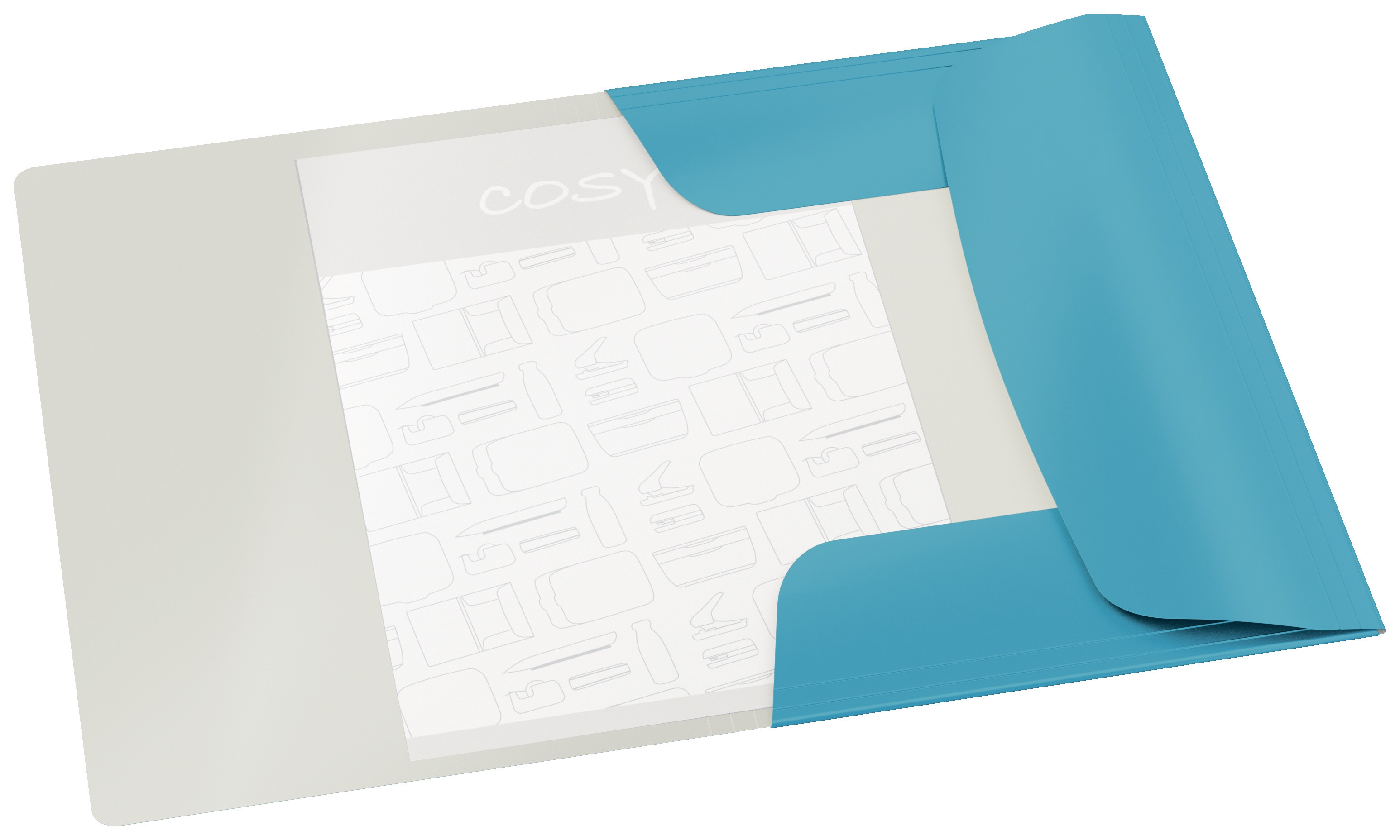 Strikkmappe kartong A4 Leitz Cosy Bl