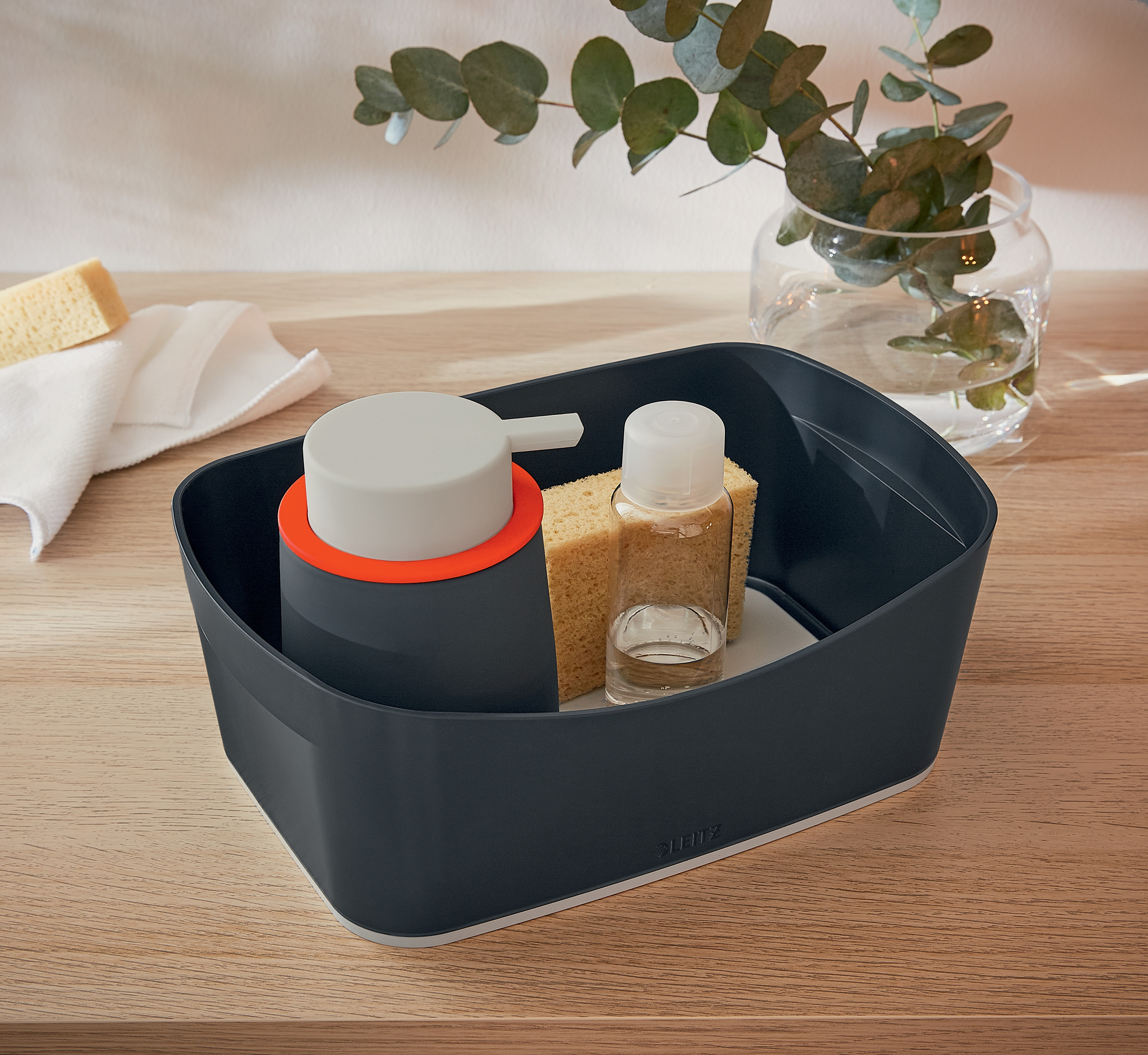 Storage Tray MyBox Cosy Velvet Grey