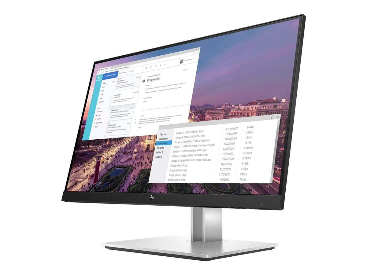23'' HP Monitor E23 G4 FHD, Black/Silver