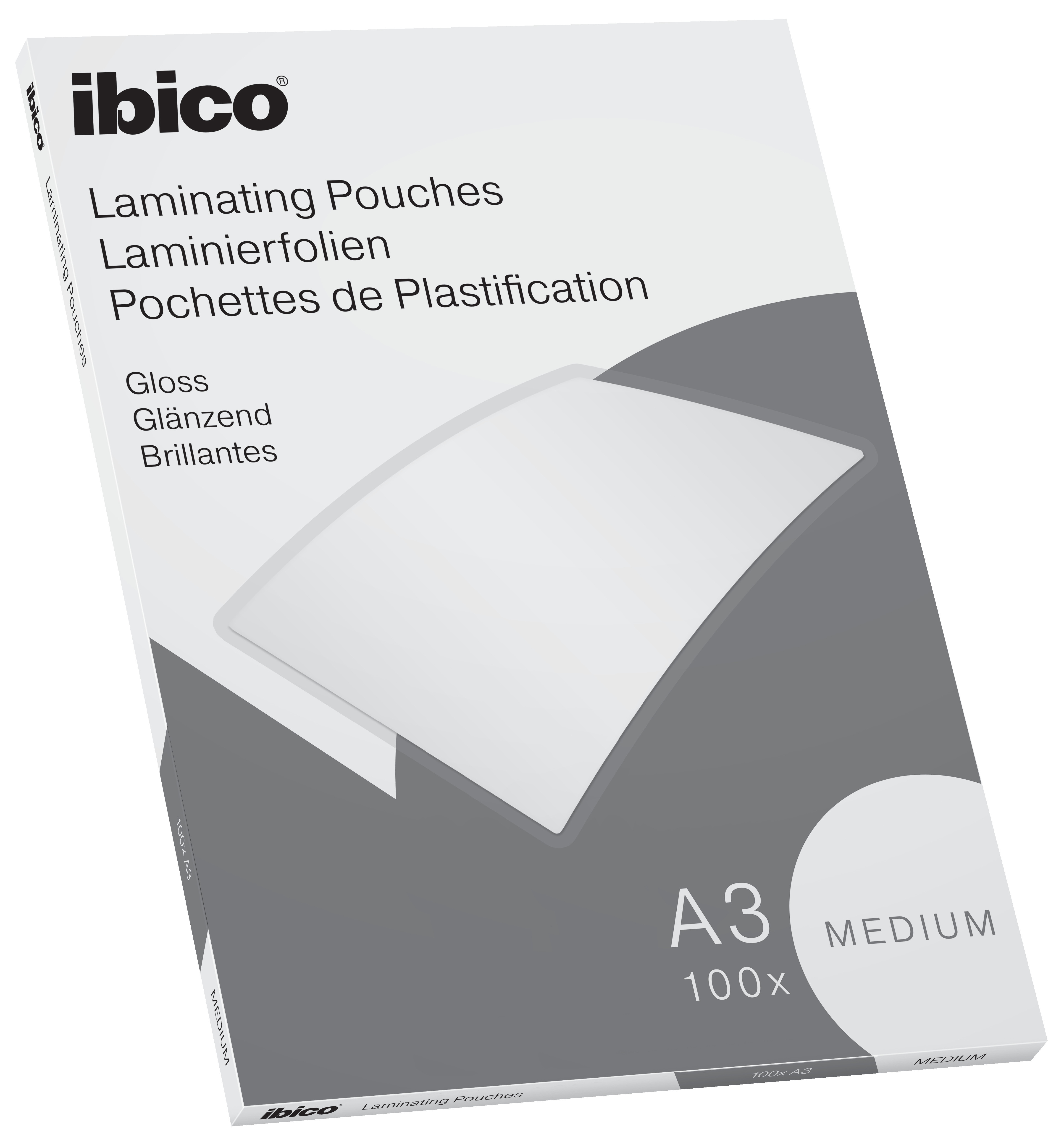 BildeLamineringslomme Ibico Basics Medium A3 /100
