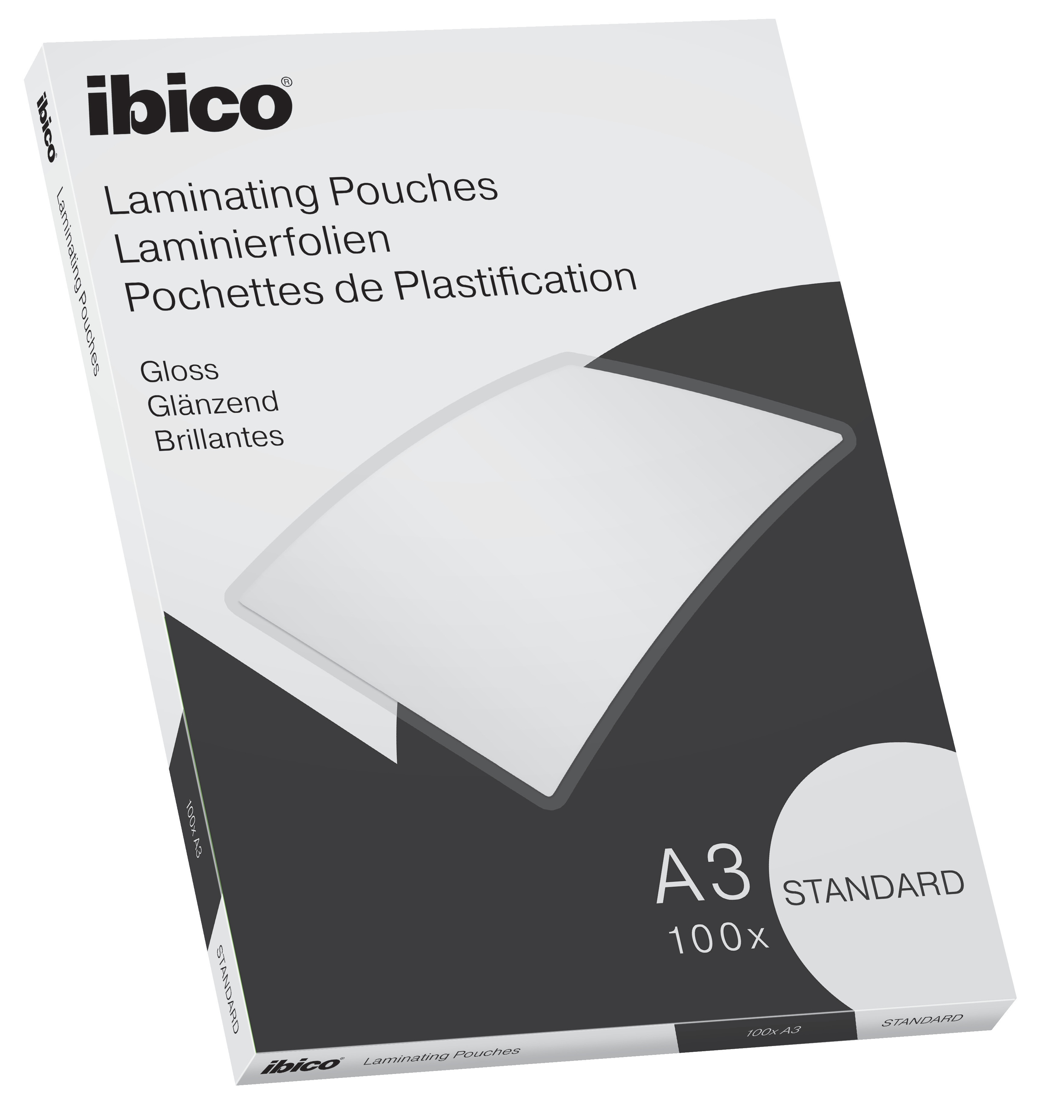 BildeLamineringslomme Ibico Basics Standard 125my A3 (100)