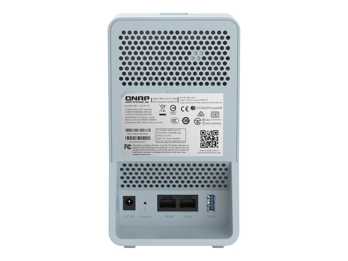 QNAP QMiro-201W WiFi Mesh Tri-band