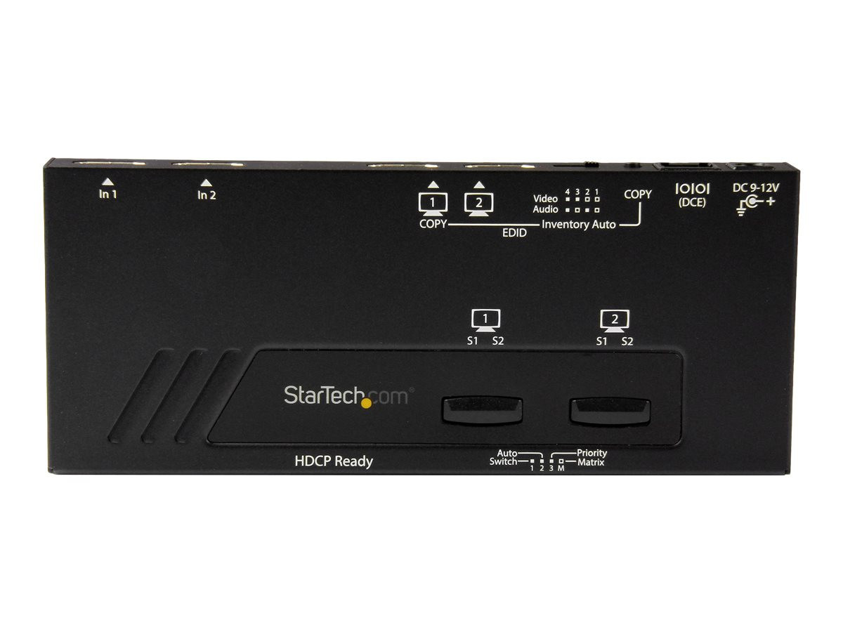STARTECH 2x2 HDMI Matrix Switch - 4K