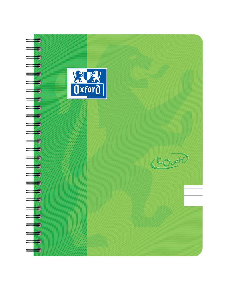 BildeOxford Touch notebook A5+ ruled 70 sheets 90g green