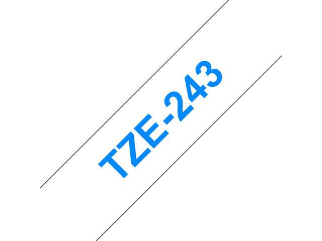 BildeTape BROTHER TZe-243 18mmx8m blå/hvit
