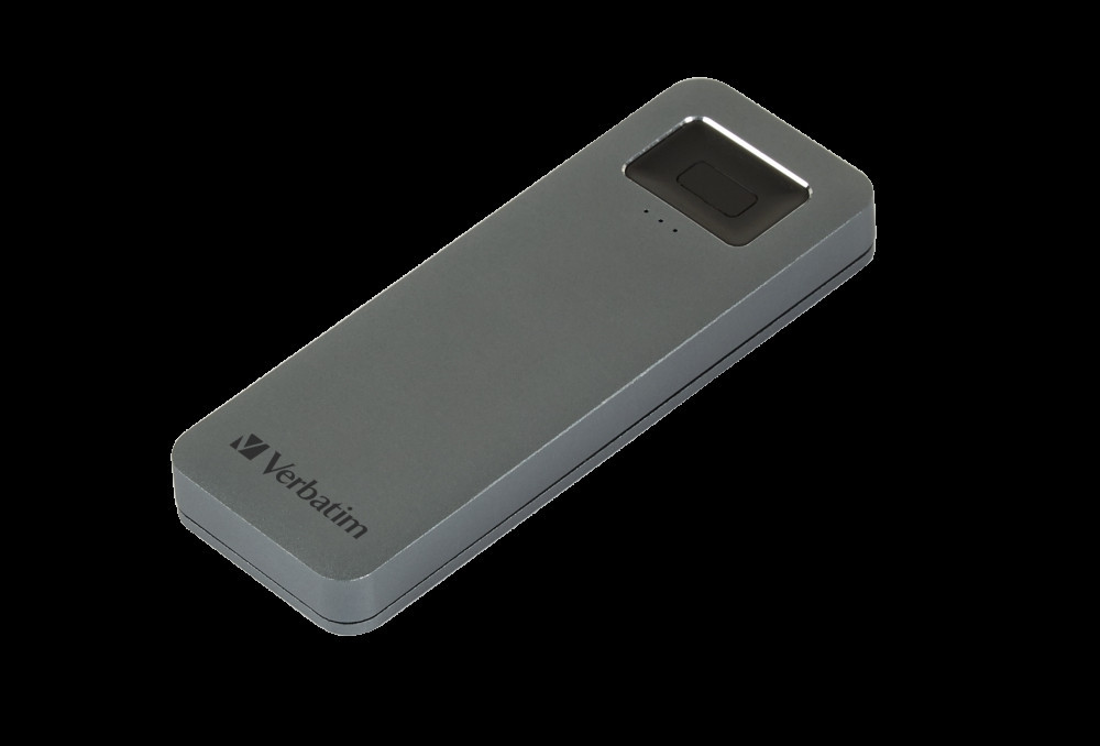 Fingerprint Secure SSD USB 3.2 512GB, Grey