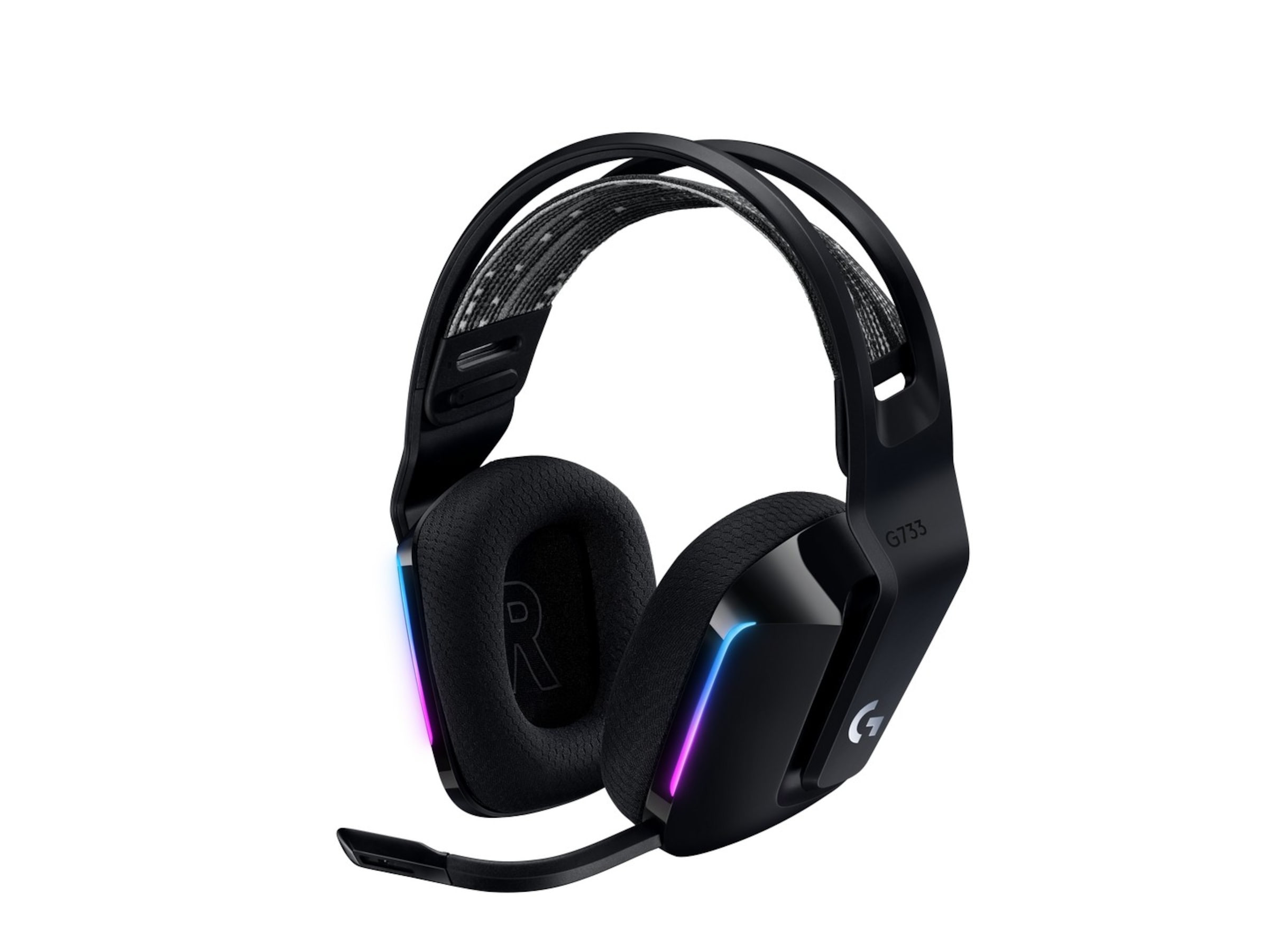 BildeG733 LIGHTSPEED Wireless RGB Gaming Headset, Black