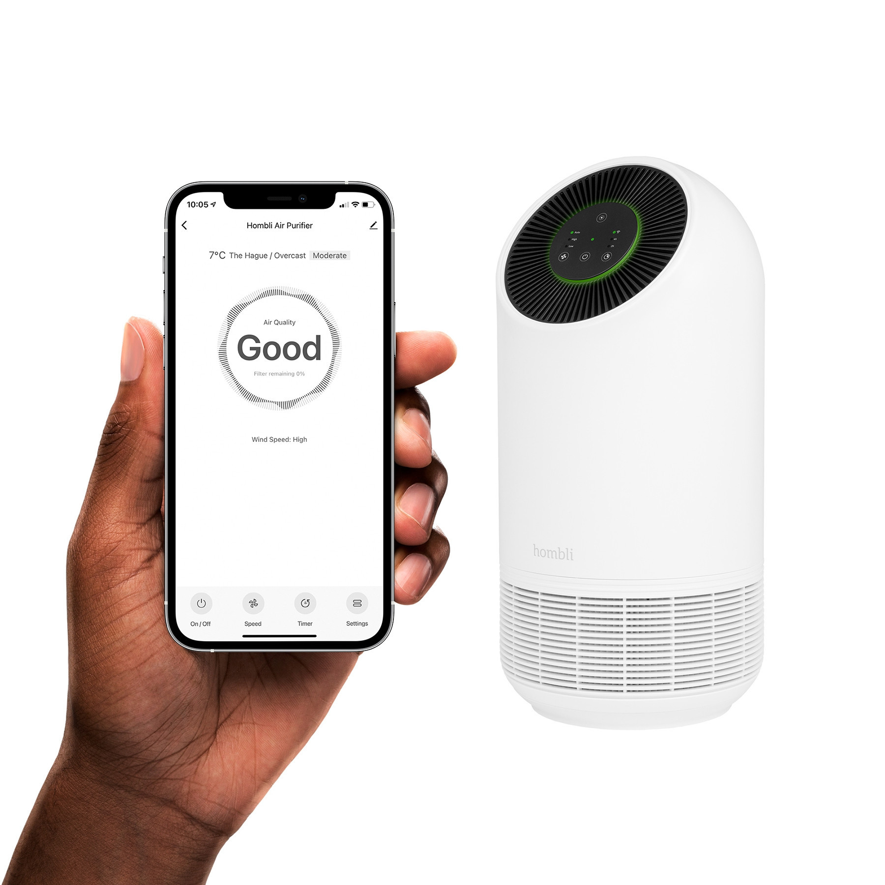 HombliSmart Luftrenser, Hvit
