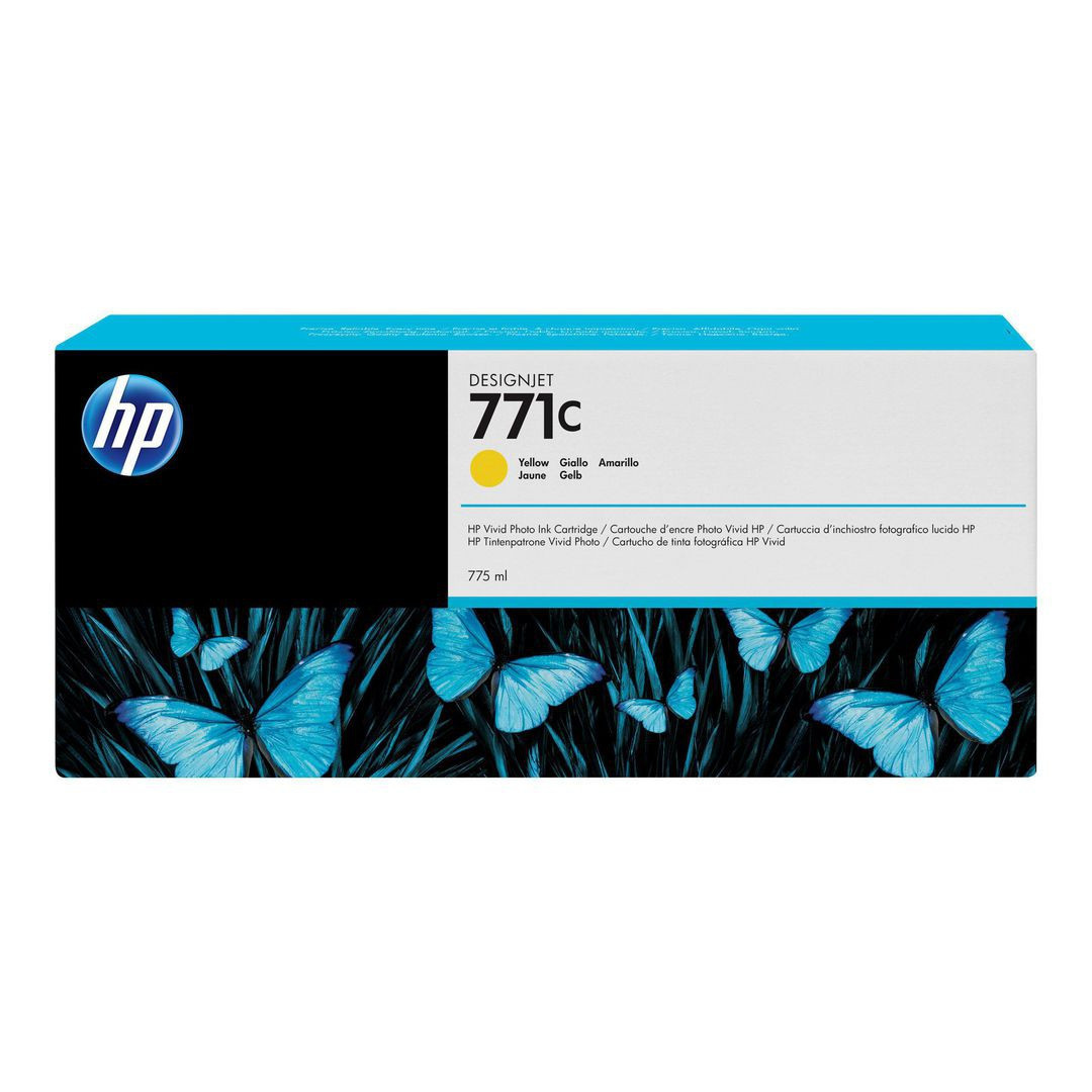 No771C Yellow ink cartridge, 775ml
