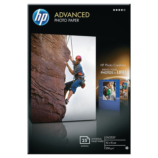 10x15 HP Advanced Glossy Fotopapir 250 g/m² (25)