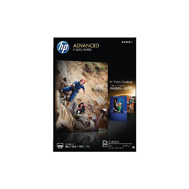 HP A4 Advanced Glossy Fotopapir 250 g/m (25)