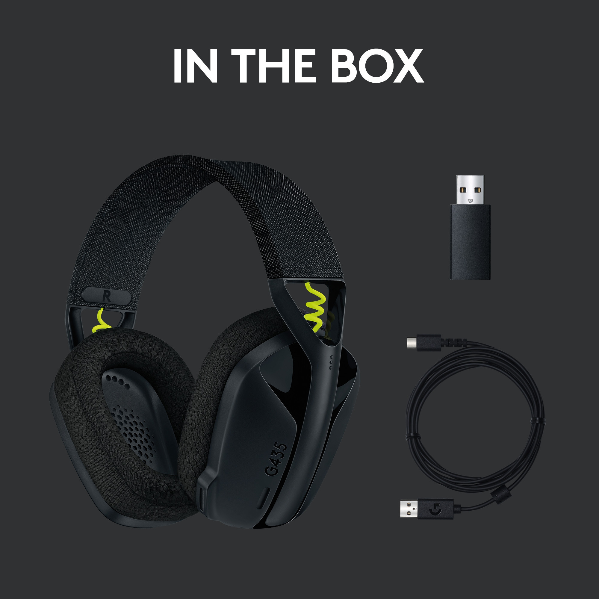 G435 LIGHTSPEED Wireless Gaming Headset, White