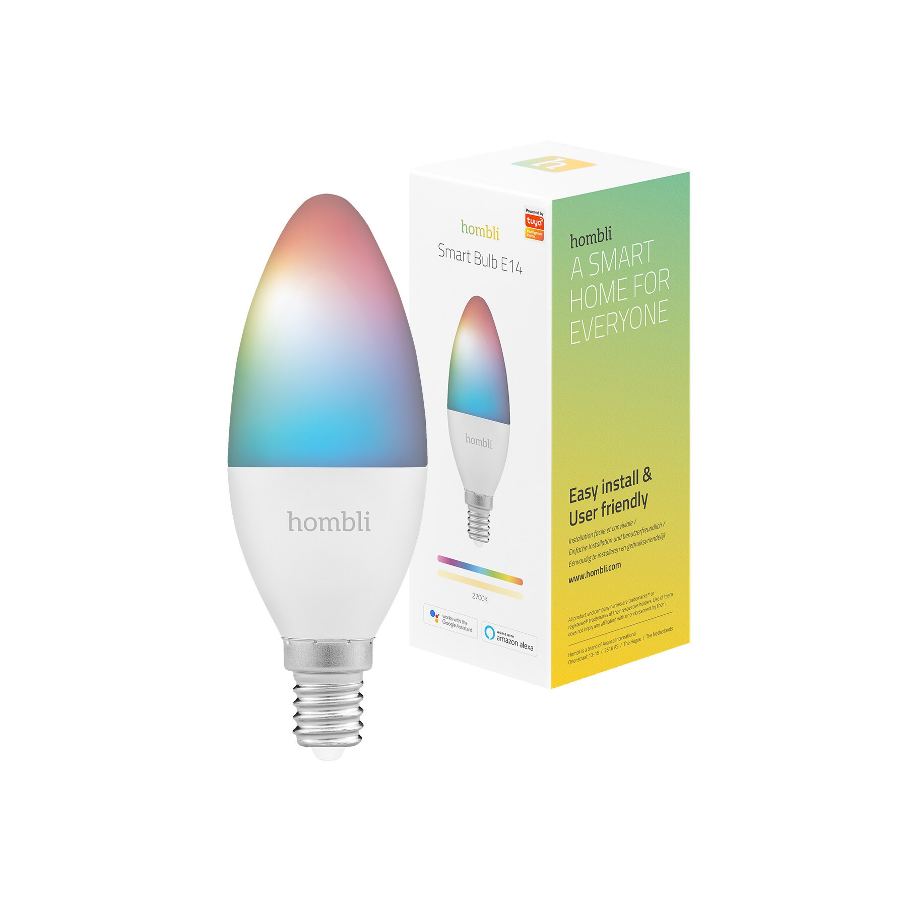 BildeHombli Smart Lyspre 4.5W RGB & CCT (E14)
