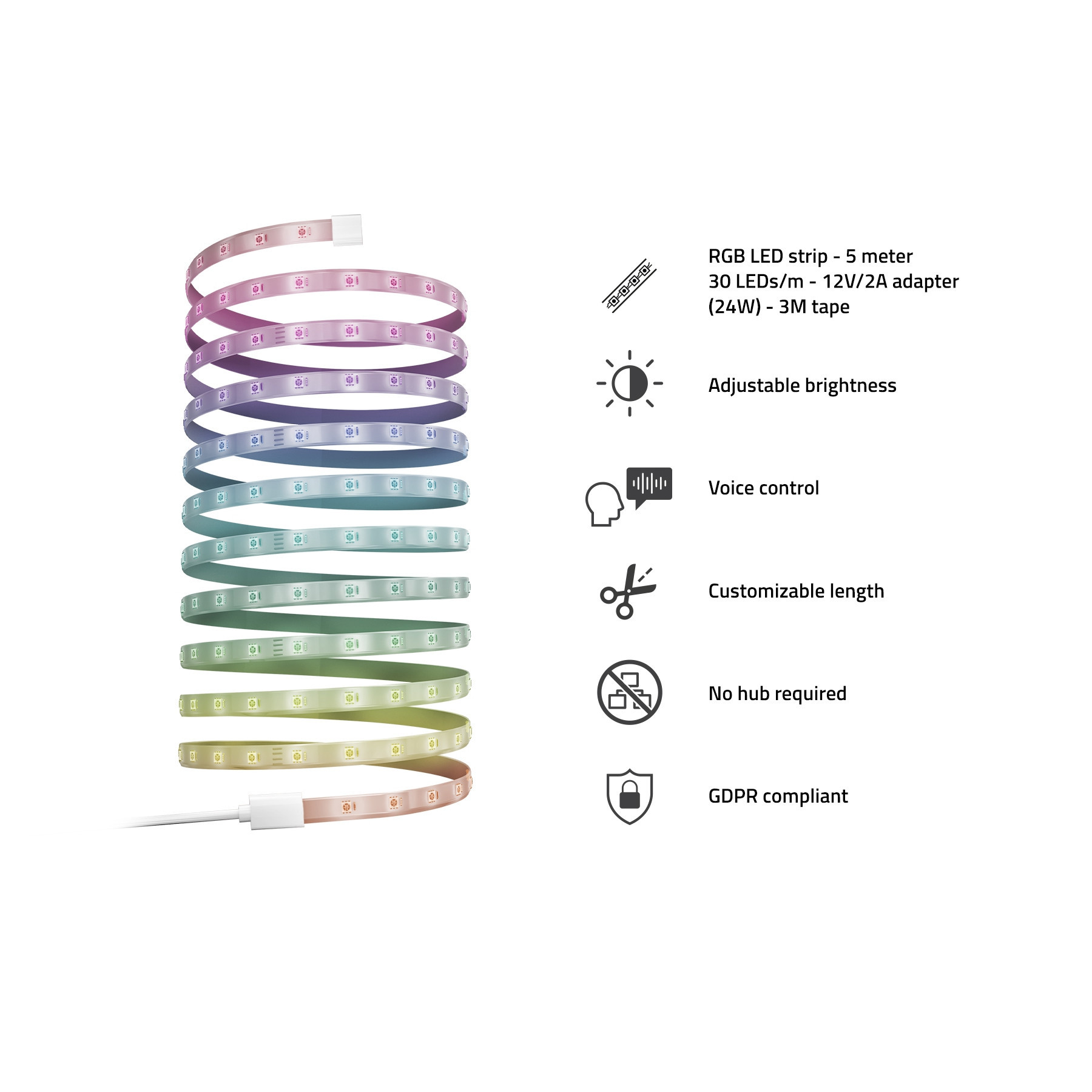HOMBLI Smart LED Strip RGB 5 Meter