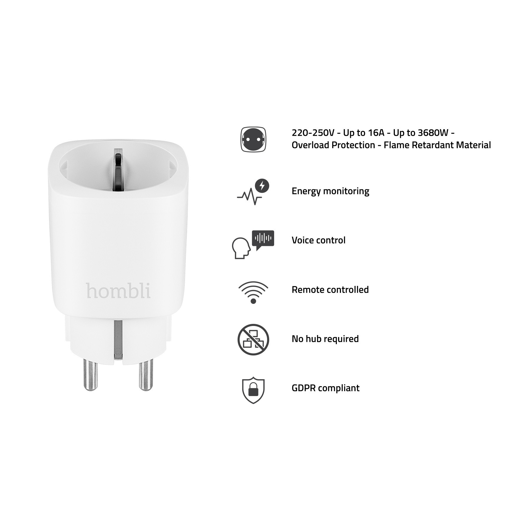HOMBLI EU Smart Socket White
