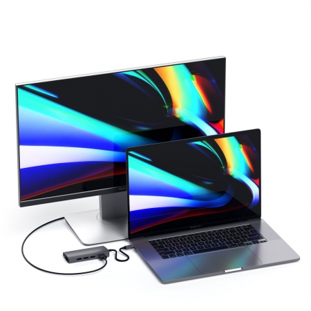 Satechi Aluminum Multi-Port Adapter V2, Space Grey