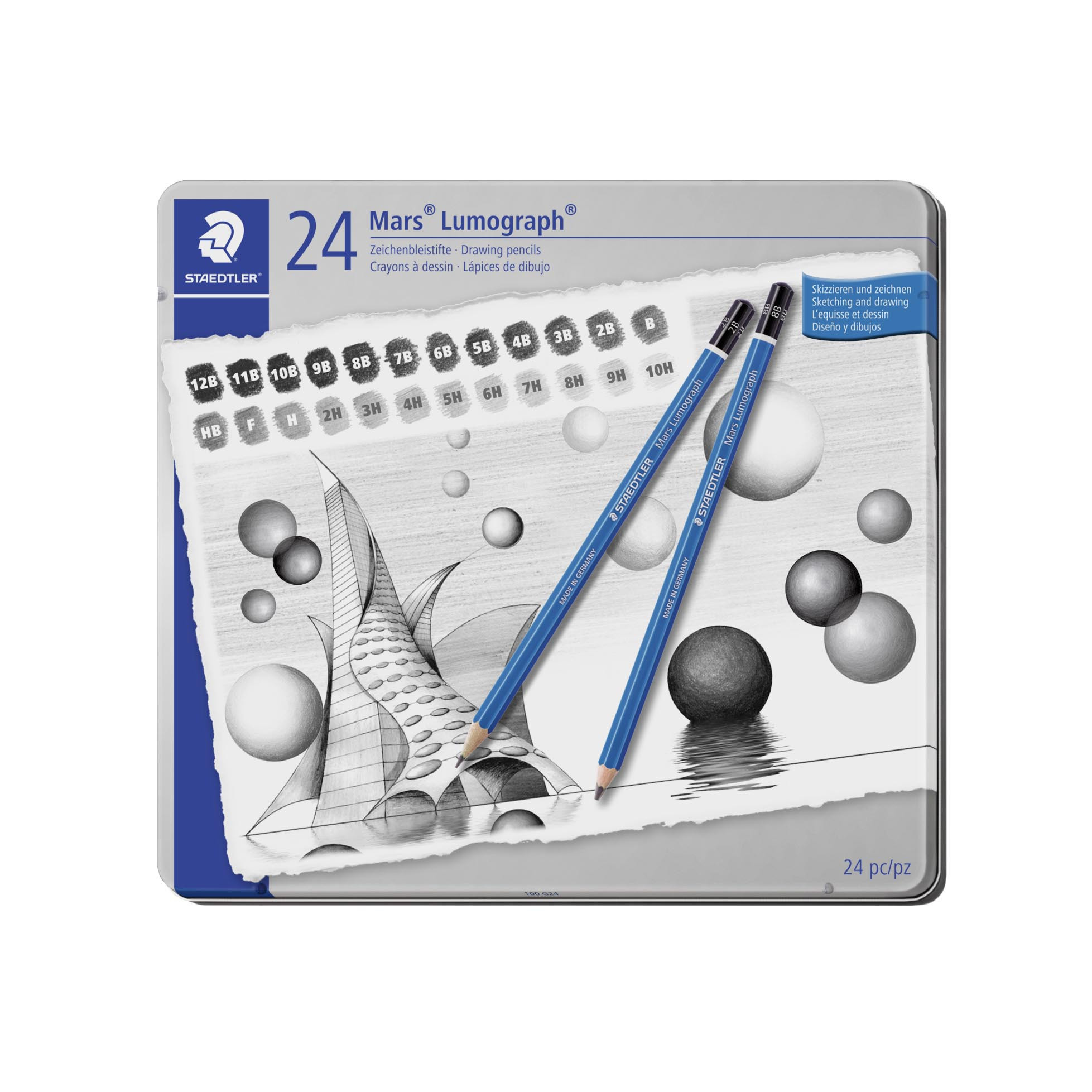 BildeSTAEDTLER Blyant Mars Lumograph ass (24)