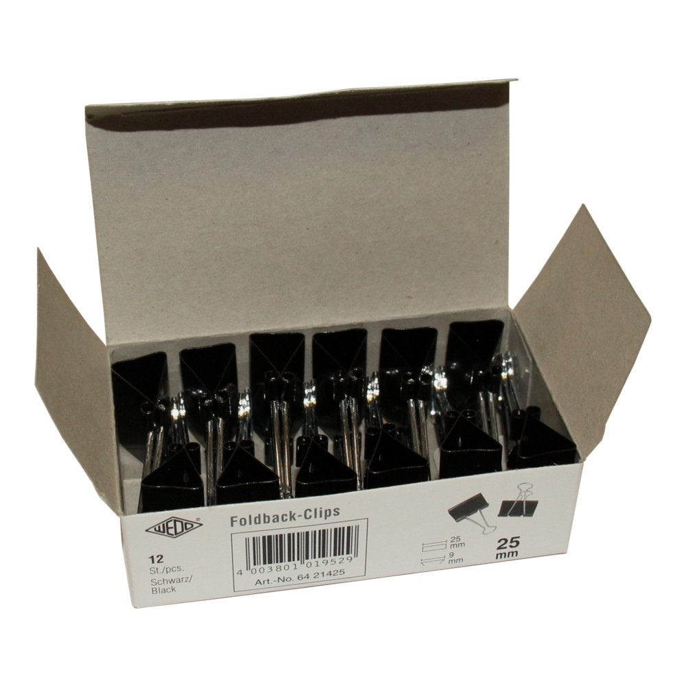 Papirklemmer Foldback 19mm