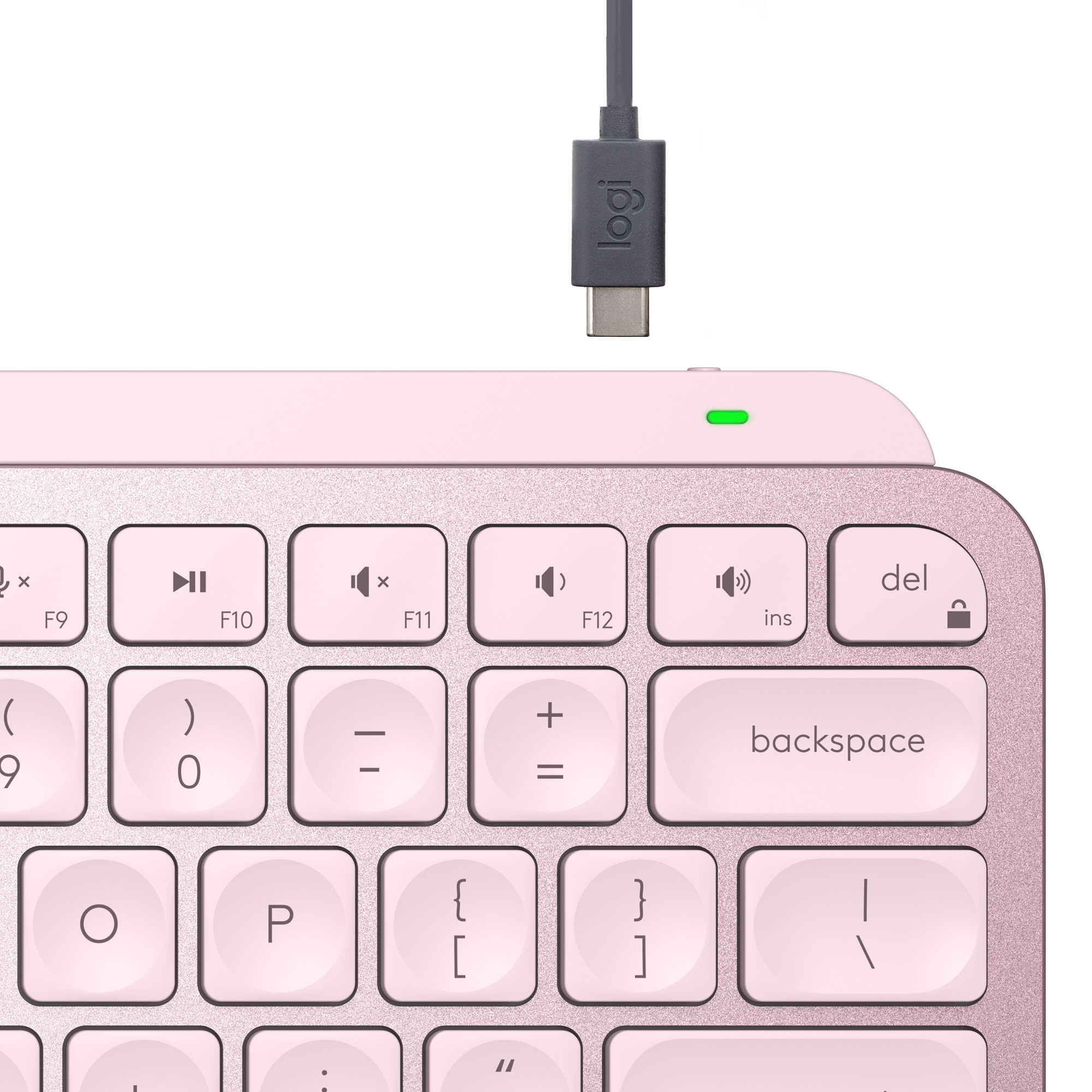 MX Keys Mini Minimalist Wireless Keyboard, Rose (Nordic)