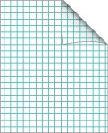 Skoleblokk 17x21 Rutet 10x10 32 ark Brun
