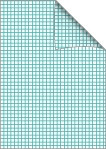 Skoleblokk A5 Rutet 5x5 24 ark Grnn