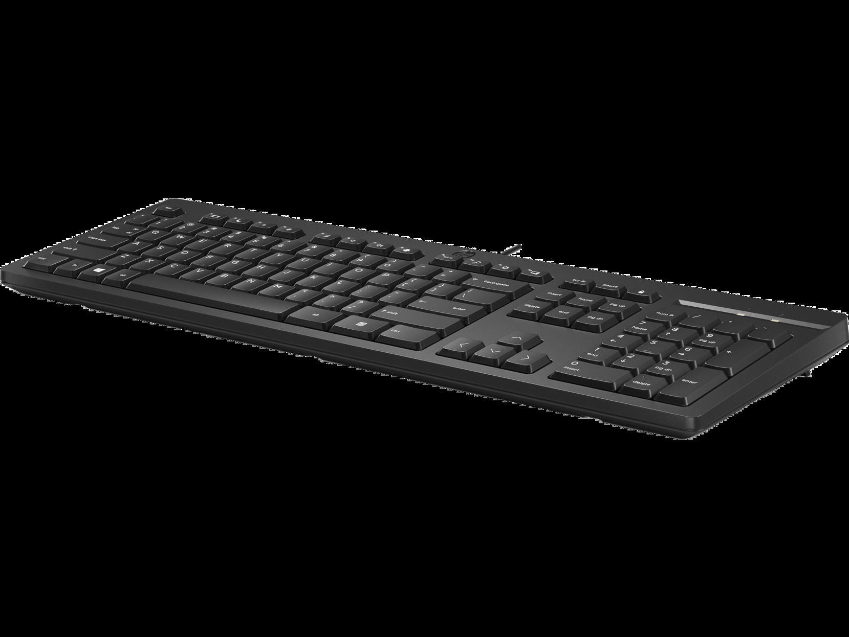 HP 125 Wired Keyboard, Black (Nordic)