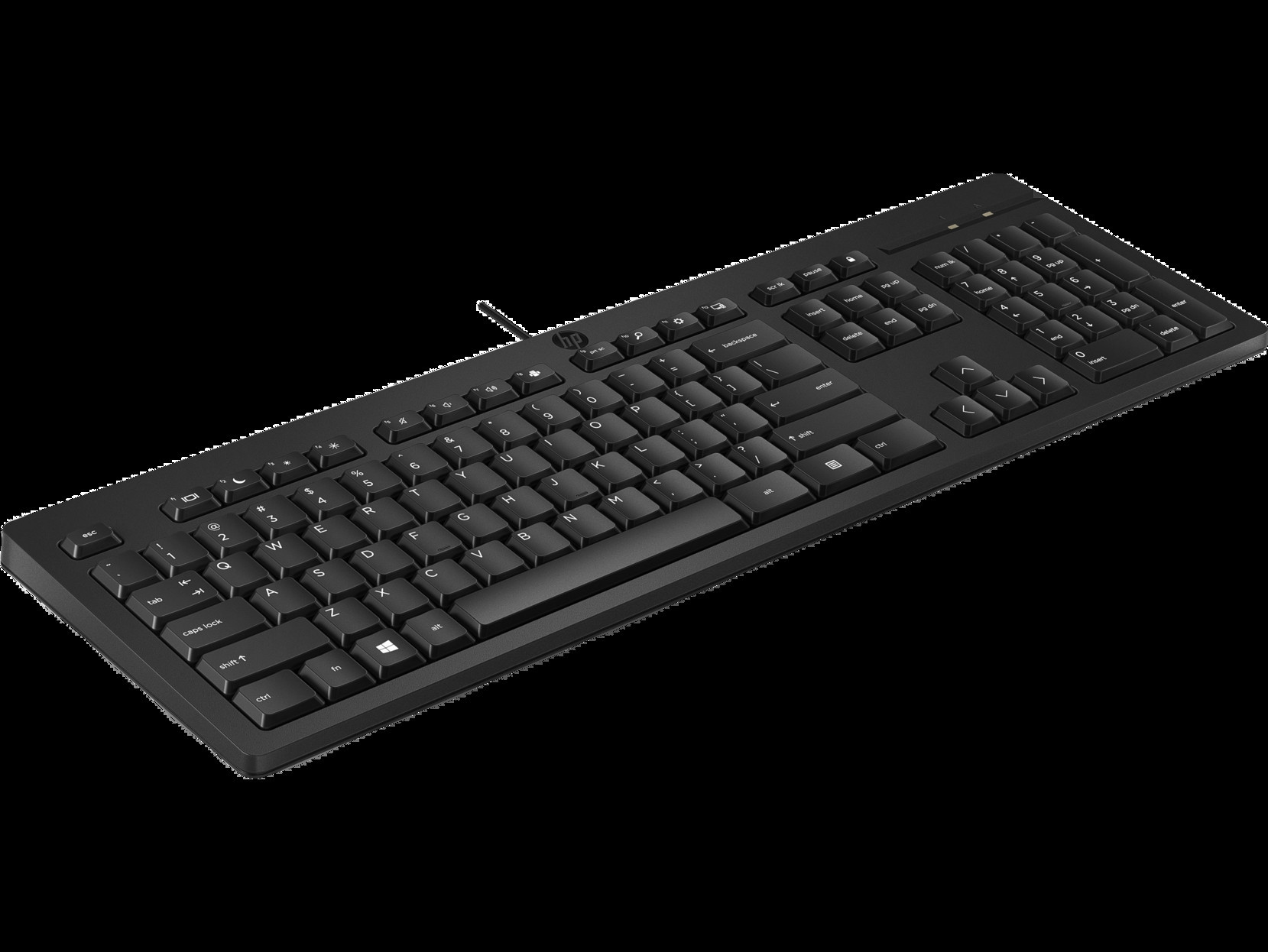 HP 125 Wired Keyboard, Black (Nordic)