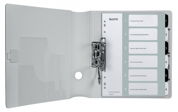 Register PP PC-utskrift A4+ 1-6 Hv/Sort