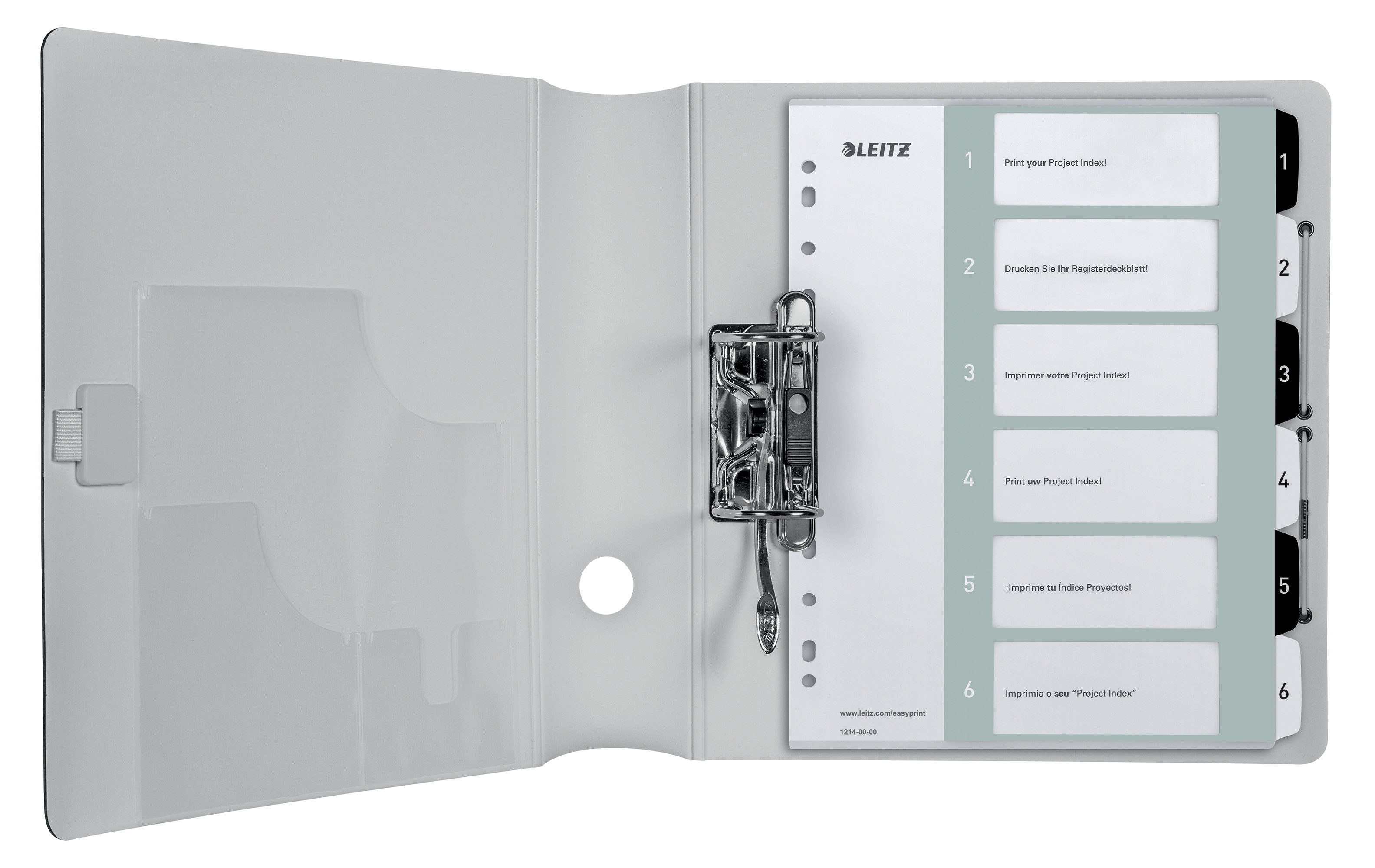 Register PP PC-utskrift A4+ 1-6 Hv/Sort
