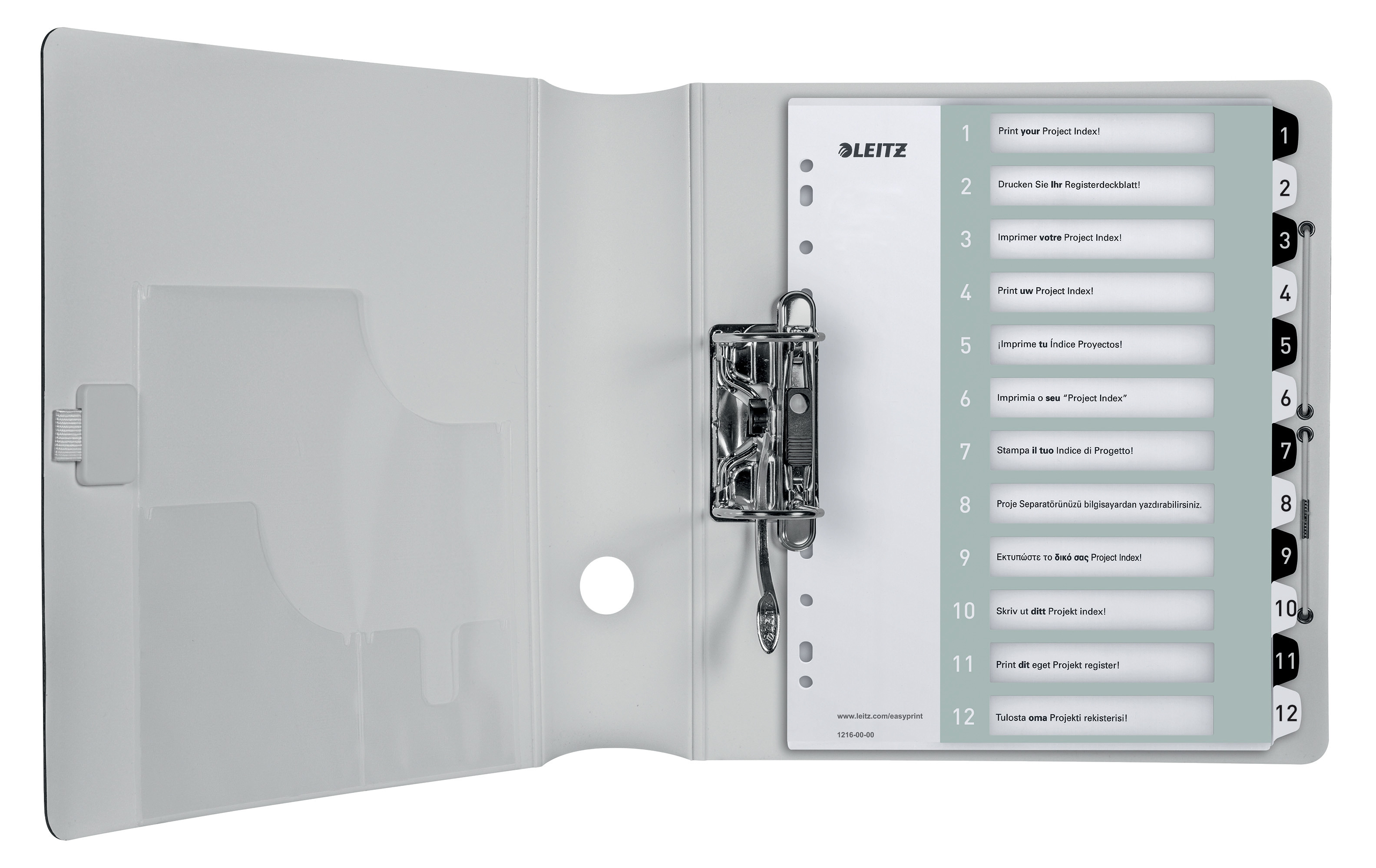 Register PP PC-utskrift A4+ 1-12 Hv/Sor