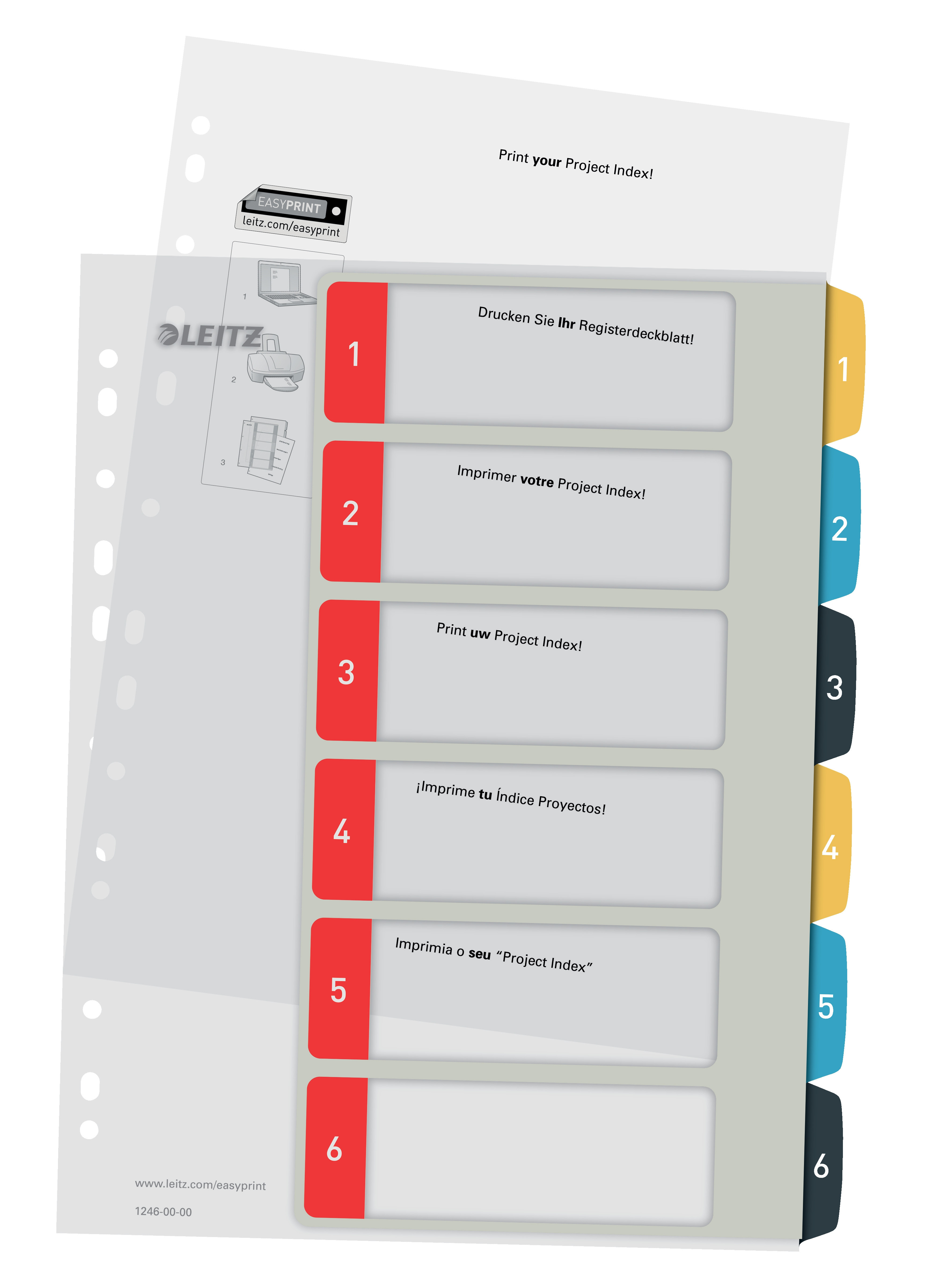 Register PP A4+ 1-6 Leitz Cosy