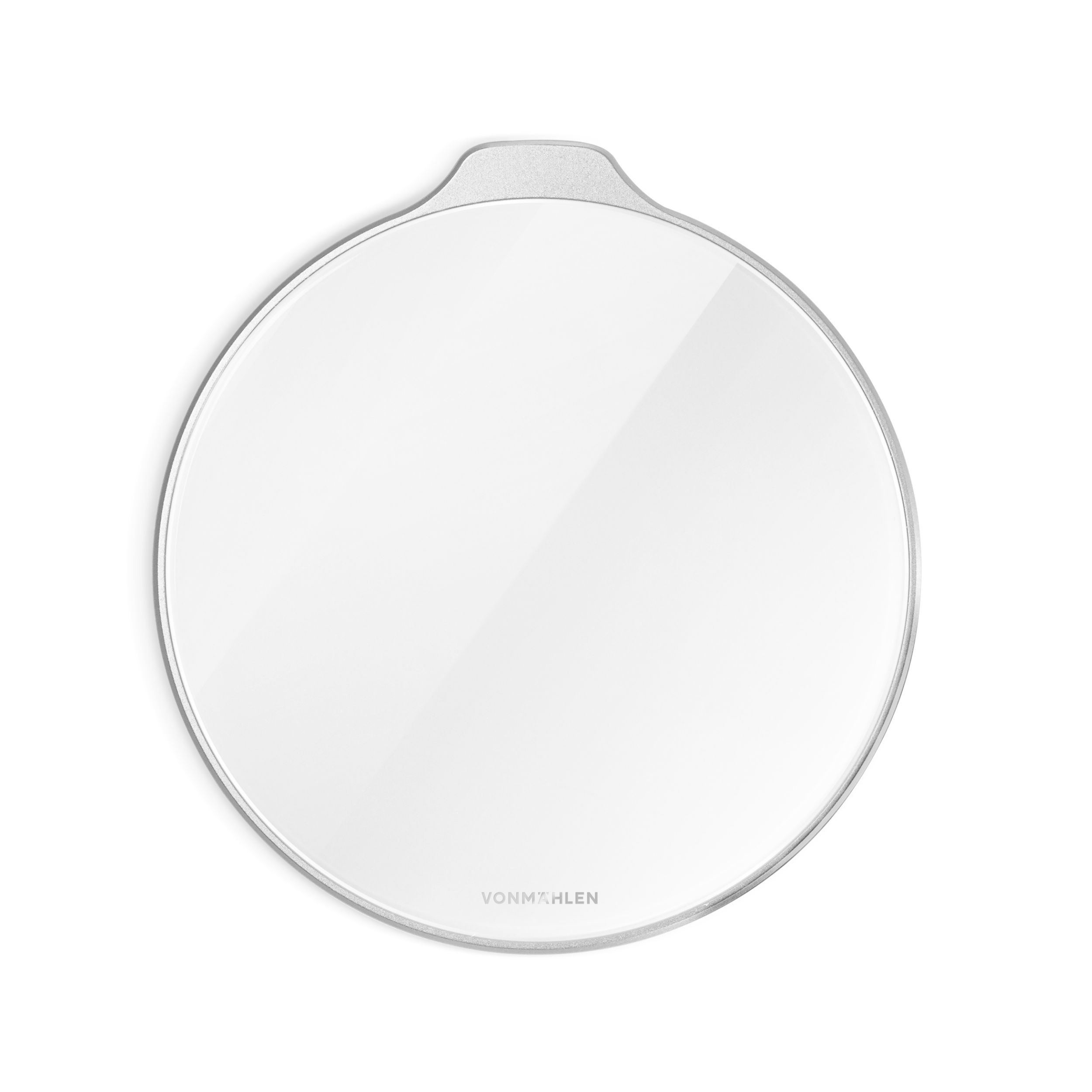 Aura - The Wireless Charging Pad, Glass White/Silver