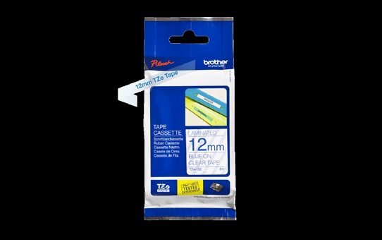 Brother TZe tape 12mmx8m blue/clear