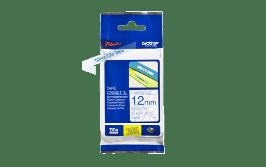 Brother TZe tape 12mmx8m blue/clear