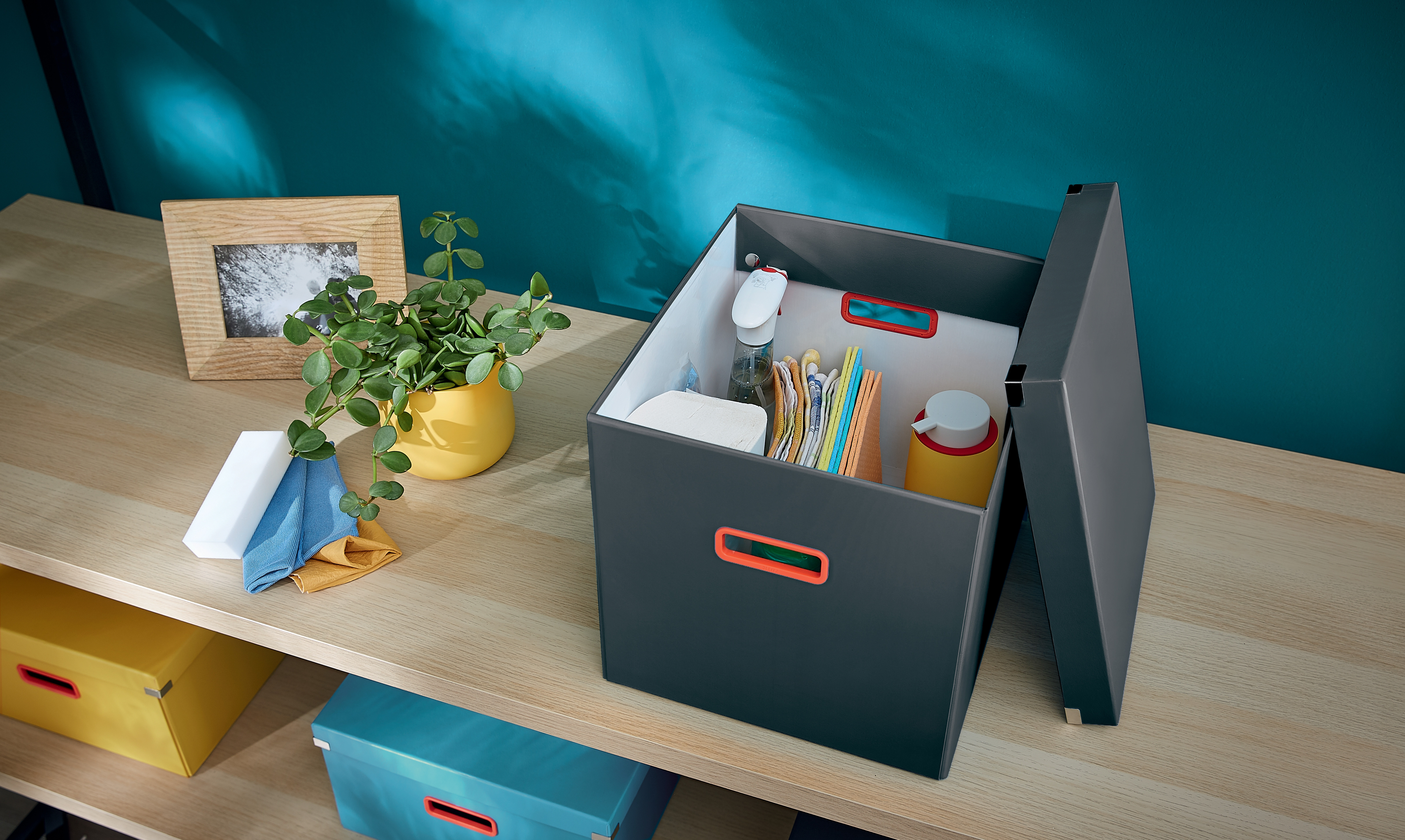 Leitz C&S Cosy Cube storage box grey L