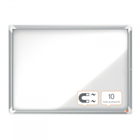 Lsbar oppslagstavle intern metal 8xA4