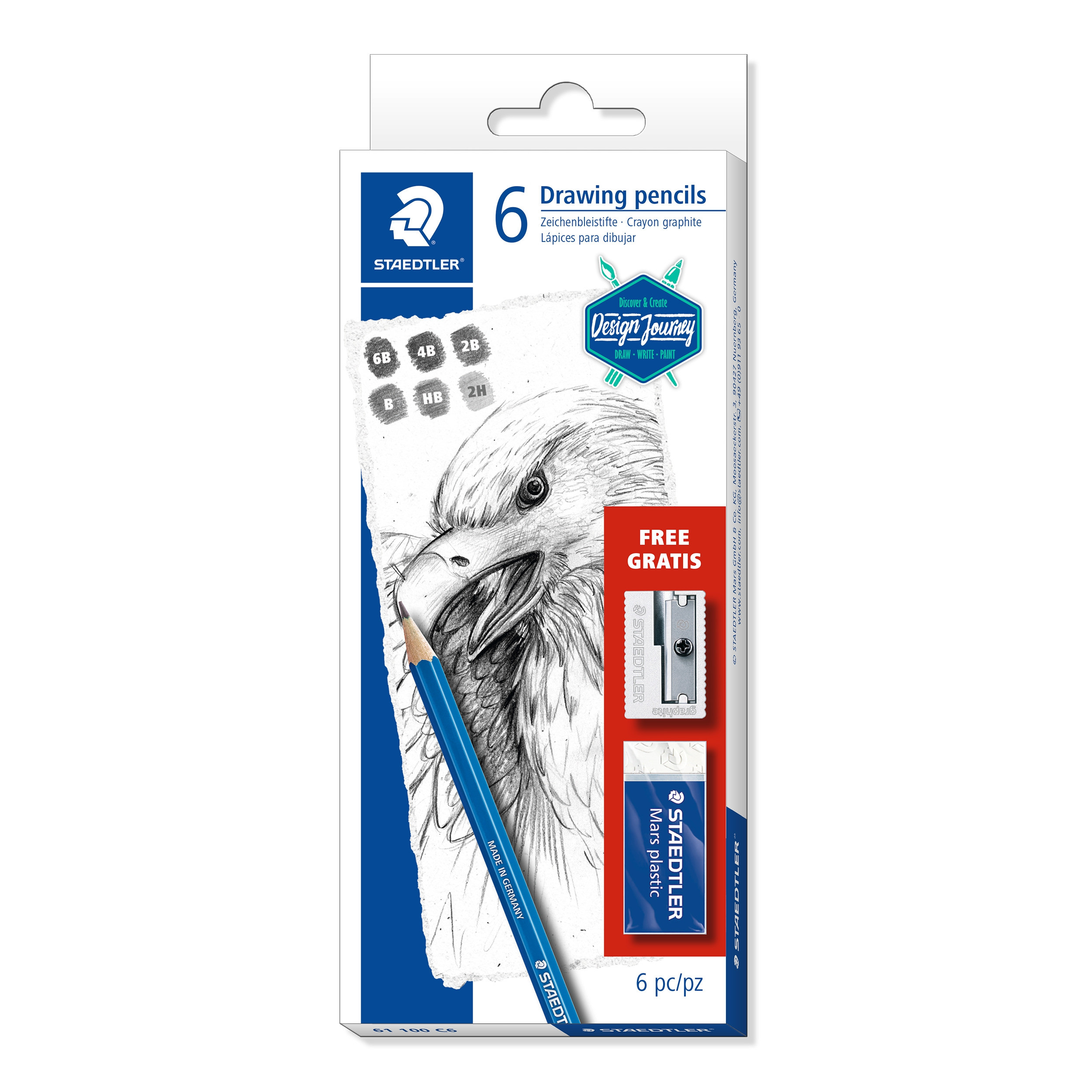 BildeTegnesett Staedtler Mars Lumograph (8 stk)
