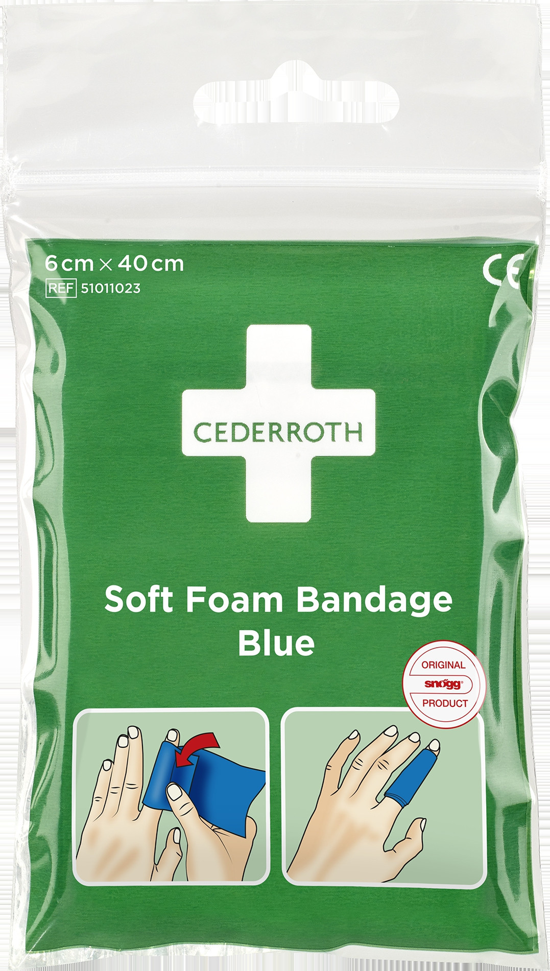Cederroth Soft Foam Bandasje Blue 6x40cm