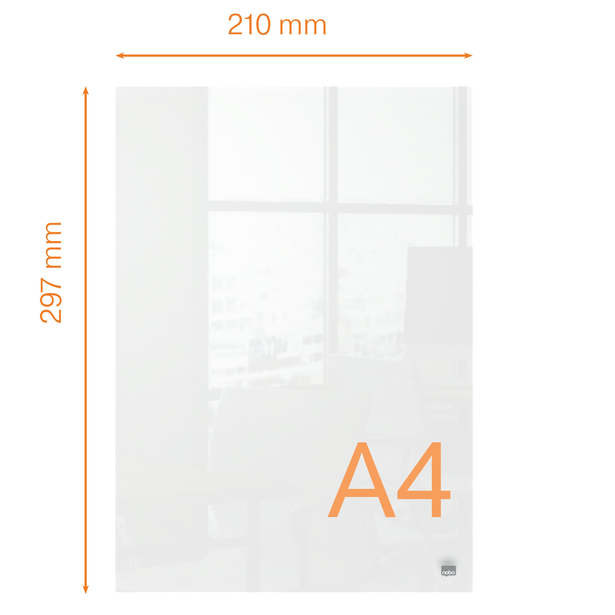 Akryl notatplate Home Nobo A4