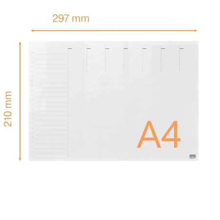 Akryl planlegger Home Nobo A4