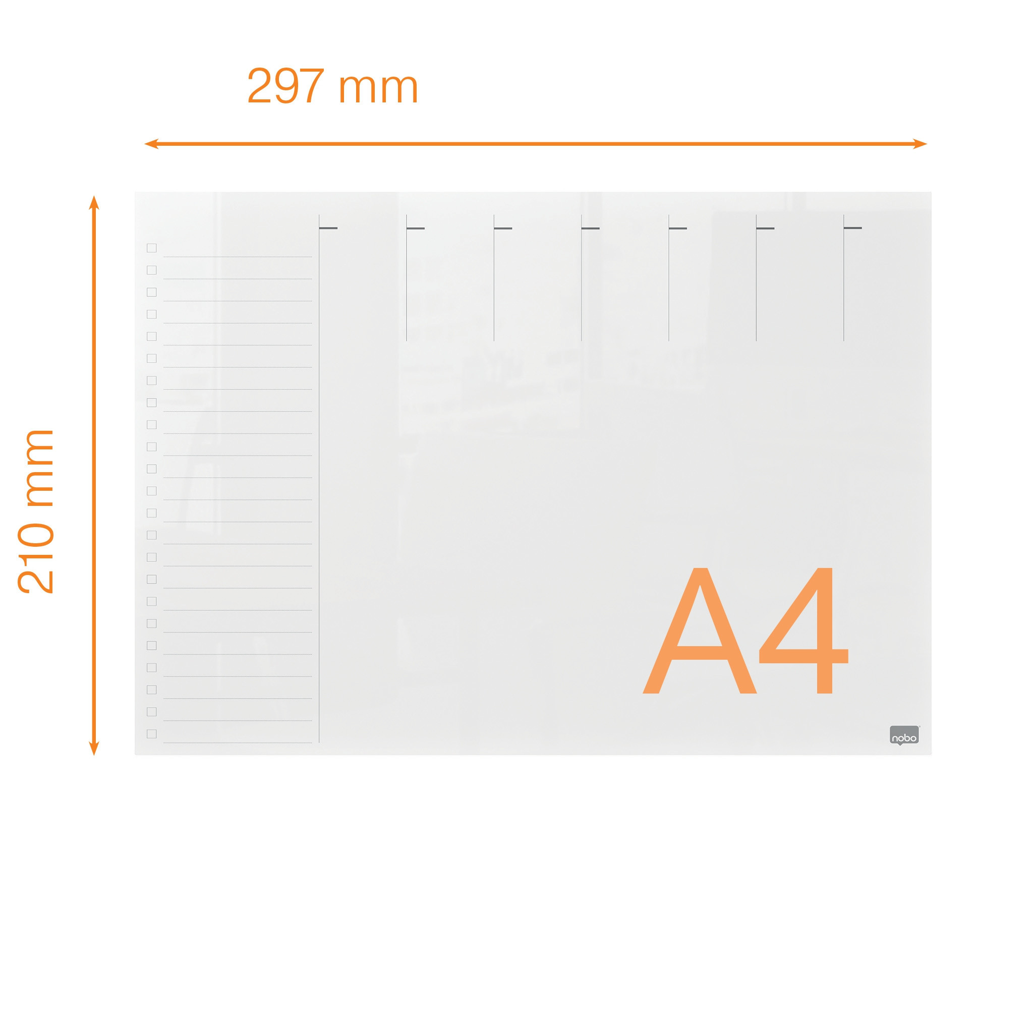 Akryl planlegger Home Nobo A4