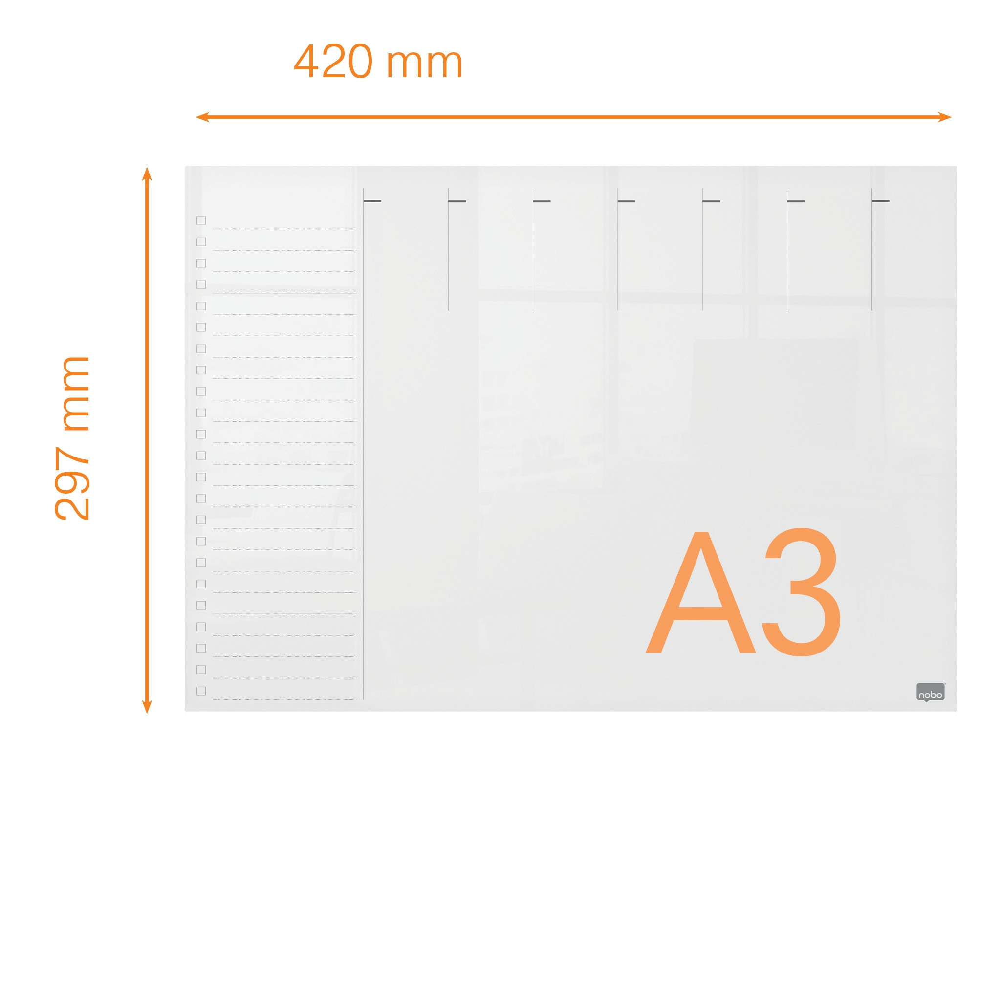 Akryl planlegger Home Nobo A3