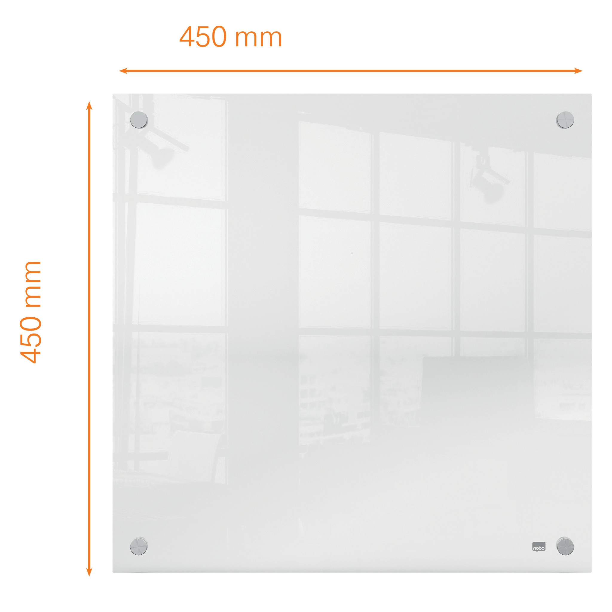 Akryl notattavle Home Nobo vegg 45x45cm